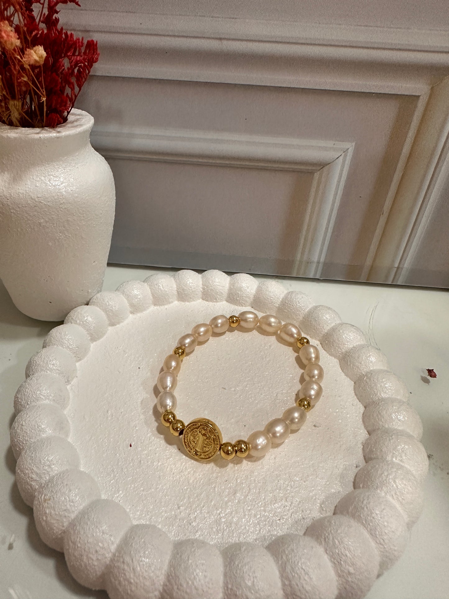 PULSERA SAN BENITO PERLA - WRA814